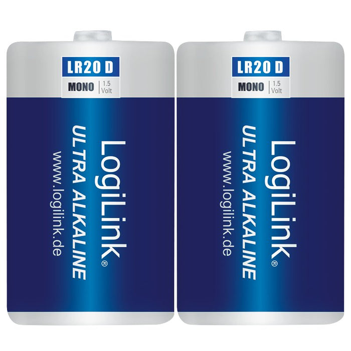 EAN 4052792048209 - LogiLink LR20B2 pila doméstica Batería de un solo uso D Alcalino imagen 1