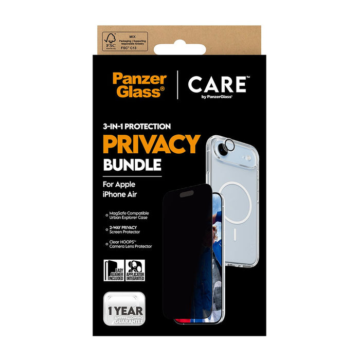 EAN 5715685027420 - PanzerGlass ® | CARE by ® 3-in-1 Flagship Privacy Bundle iPhone Air Protector de pantalla Apple 1 pieza(s imagen 3