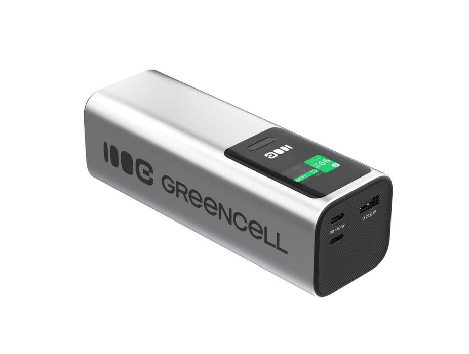 EAN 5904326374713 - Green Cell GC PBGC25UD - Powerbank PBGC25UD, 25200 mAh, 140 W, 1x USB-A, 2x USB-C Ión de litio Aluminio,  imagen 5