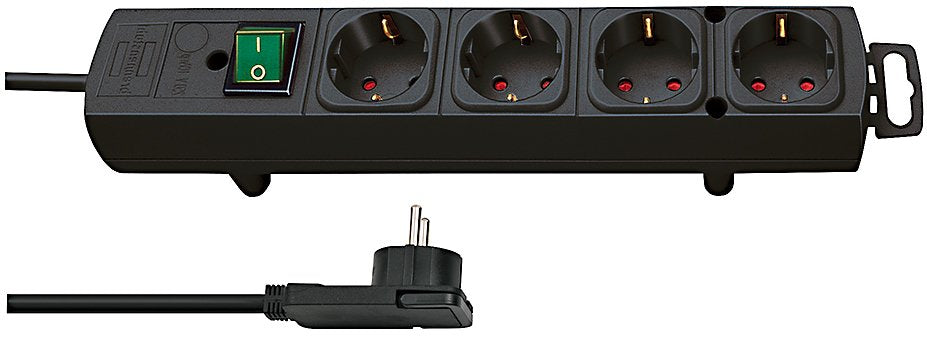EAN 4007123641062 - Brennenstuhl 1153100100 base múltiple 2 m 4 salidas AC Interior Negro imagen 1