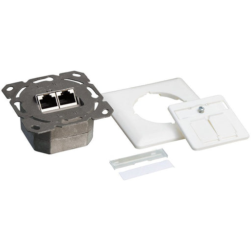 EAN 4052792028652 - LogiLink NP0125 toma de corriente RJ-45 Metálico, Blanco imagen 1