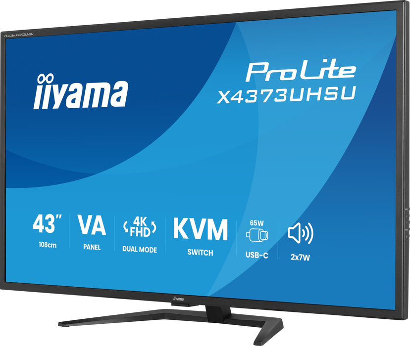 EAN 4948570126590 - iiyama ProLite X4373UHSU-B2 pantalla para PC 108 cm (42.5") 3840 x 2160 Pixeles 4K Ultra HD LED Negro imagen 4