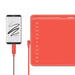 EAN 6930444801502 - HUION HS611 RED tableta digitalizadora Rojo 5080 líneas por pulgada 258,4 x 161,5 mm USB imagen 2