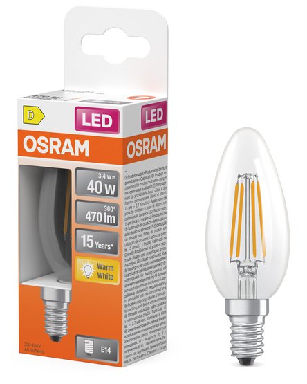 EAN 4099854467776 - Osram 4099854467776 lámpara LED Blanco cálido 2700 K 3,4 W E14 D imagen 5