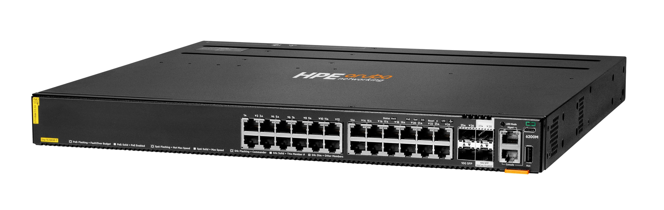 EAN 0190017535012 - HPE Aruba Networking CX 6200M 24G Class4 PoE 4SFP+ Switch imagen 2