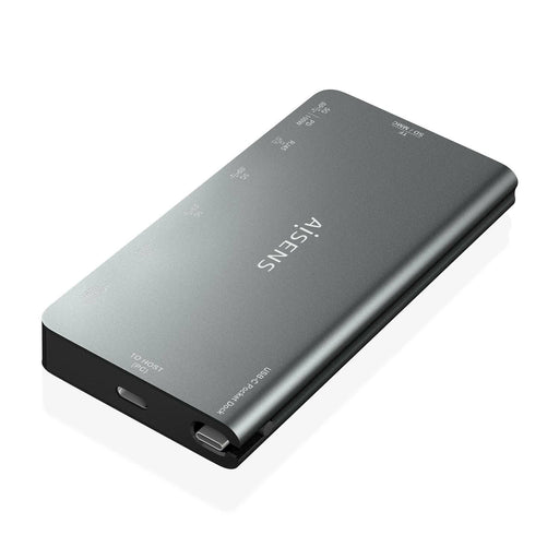 EAN 8436574709773 - AISENS ASUC-8P015-GR base para portátil y replicador de puertos Alámbrico USB 3.2 Gen 1 (3.1 Gen 1) Type- imagen 2