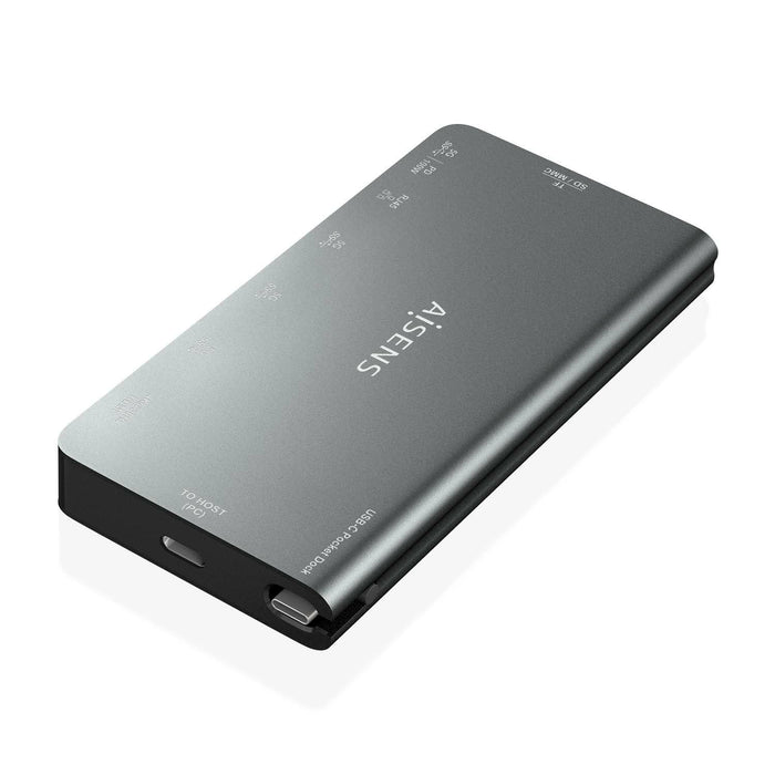EAN 8436574709773 - AISENS ASUC-8P015-GR base para portátil y replicador de puertos Alámbrico USB 3.2 Gen 1 (3.1 Gen 1) Type- imagen 2