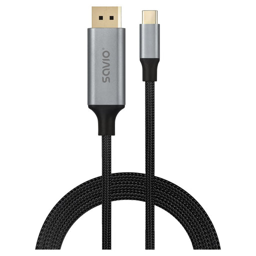 EAN 5902768707946 - Savio CL-208 cable USB USB 3.2 Gen 1 (3.1 Gen 1) 2 m USB C Negro, Gris imagen 1