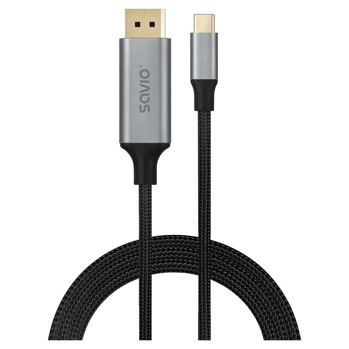 EAN 5902768707946 - Savio CL-208 cable USB USB 3.2 Gen 1 (3.1 Gen 1) 2 m USB C Negro, Gris imagen 1