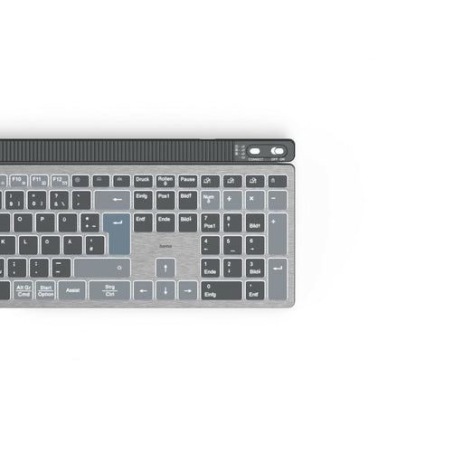 EAN 4047443520500 - Hama WK-750 teclado Hogar / Oficina Bluetooth QWERTZ Alemán Antracita, Negro, Azul imagen 2
