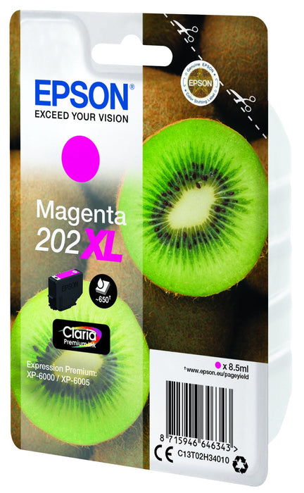 EAN 8715946646343 - Epson Kiwi 202XL cartucho de tinta 1 pieza(s) Original Alto rendimiento (XL) imagen 1