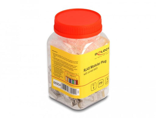 EAN 4043619669042 - DeLOCK 66904 conector RJ-45 Gris, Transparente imagen 2