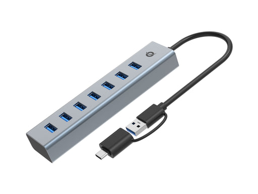 EAN 4015867238318 - Conceptronic HUBBIES21GP hub de interfaz USB 3.2 Gen 1 (3.1 Gen 1) Type-A 5000 Mbit/s Gris imagen 2