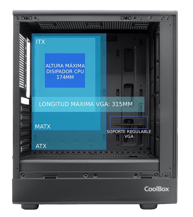 EAN 8436624423574 - CoolBox COO-CHA-GA700-0 carcasa de ordenador imagen 10