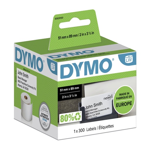 EAN 3501170929100 - DYMO LW - Appointment / Name Badge Cards - 51 x 89 mm - S0929100 Etiqueta para impresora no adhesiva imagen 2