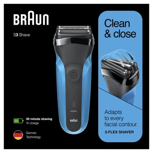 EAN 4210201163367 - Braun Series 3 310s Máquina de afeitar de láminas Recortadora Negro, Azul imagen 6