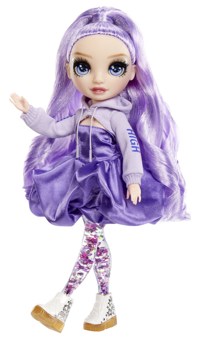 EAN 0035051427810 - Rainbow High Sparkle & Shine Fashion Dolls- Viola (Purple) imagen 3