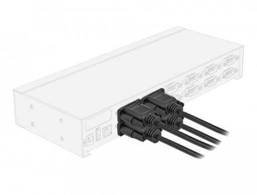 EAN 4043619866175 - DeLOCK 86617 cable de serie Negro imagen 2