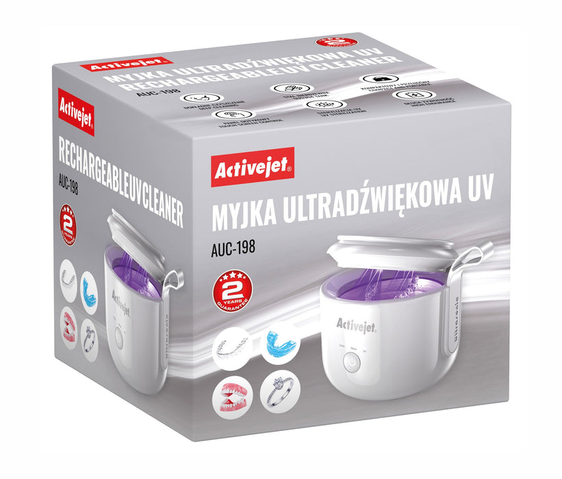EAN 5901443392002 - Activejet AUC-198 equiposde limpieza por ultrasonido 24 W Blanco imagen 2