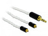 EAN 4043619858453 - DeLOCK 85845 cable de audio 1,2 m 3,5mm 2x MMCX Blanco imagen 1
