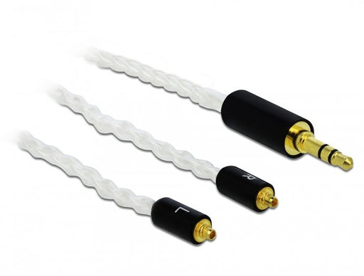 EAN 4043619858453 - DeLOCK 85845 cable de audio 1,2 m 3,5mm 2x MMCX Blanco imagen 1
