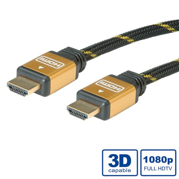 EAN 7611990118021 - ROLINE GOLD HDMI High Speed Cable + Ethernet, M/M 7.5 m cable HDMI imagen 2