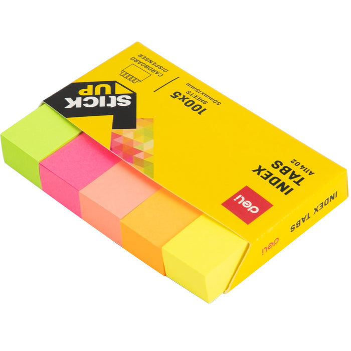 EAN 6935205304681 - Deli EA11402 pestaña autoadhesiva 100 hojas Rosa, Naranja, Amarillo, Rojo, Verde imagen 4