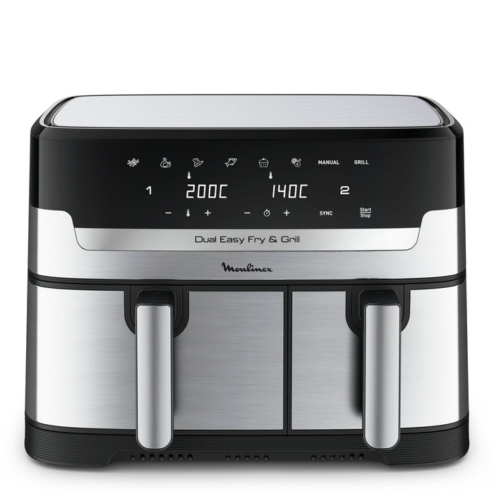 EAN 3045380023918 - Moulinex Dual Easy Fry EZ905D20 freidora Doble 8,3 L Independiente 2450 W Freidora de aire caliente Negro imagen 1