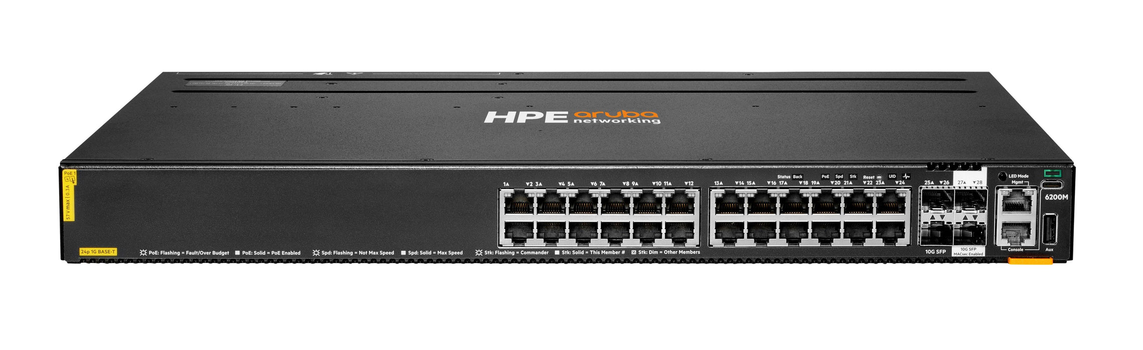 EAN 0190017535012 - HPE Aruba Networking CX 6200M 24G Class4 PoE 4SFP+ Switch imagen 1