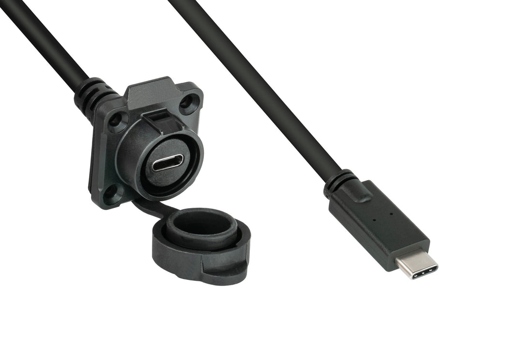 EAN 4014619881239 - Alcasa IC01-16U3102-005 cable USB USB 3.2 Gen 2 (3.1 Gen 2) 0,5 m USB C Negro imagen 1