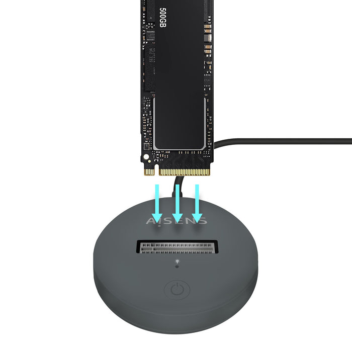 EAN 8436574708332 - AISENS ASUC-M2D014-GR caja para disco duro externo Caja externa para unidad de estado sólido (SSD) imagen 3