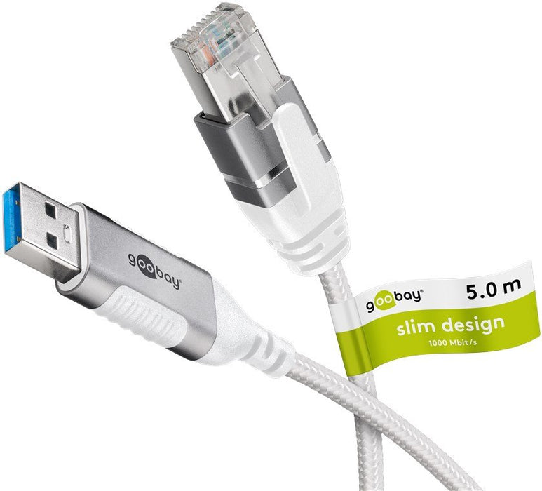 EAN 4040849743818 - Goobay 74381 cambiador de género para cable USB 3.0 type A RJ45 Blanco imagen 11