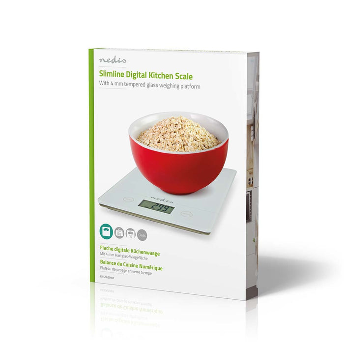 EAN 5412810408795 - Nedis KASC620WT báscula de cocina Blanco Encimera Rectángulo Báscula electrónica de cocina imagen 10
