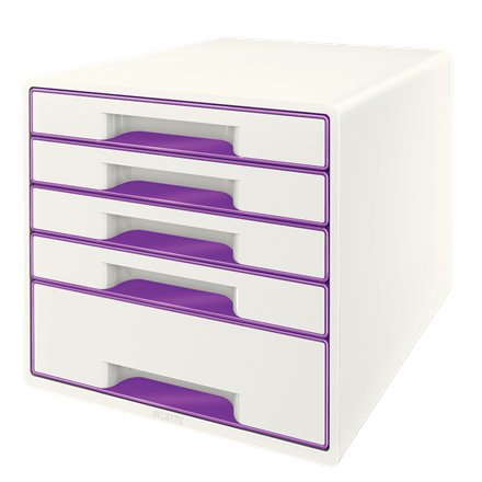 EAN 4002432115457 - Leitz Wow Cube organizador para cajón de escritorio Plástico Púrpura, Blanco imagen 1