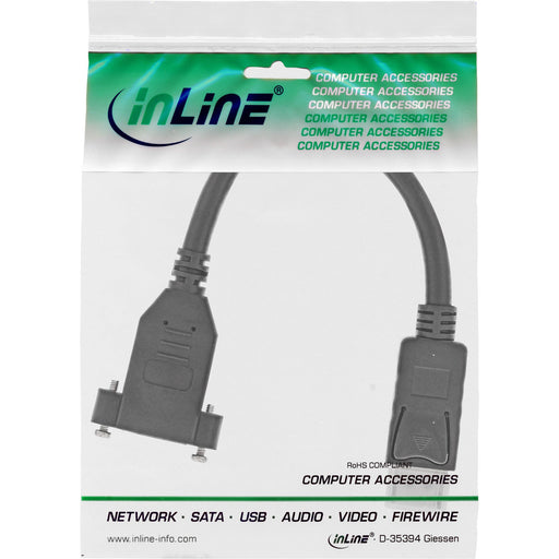 EAN 4043718257126 - InLine 17100I cable DisplayPort 0,2 m Negro imagen 2