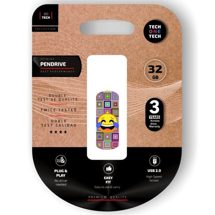 EAN 8436546593300 - TECH ONE TECH TEC4403-32 unidad flash USB 32 GB USB tipo A 2.0 Multicolor imagen 1