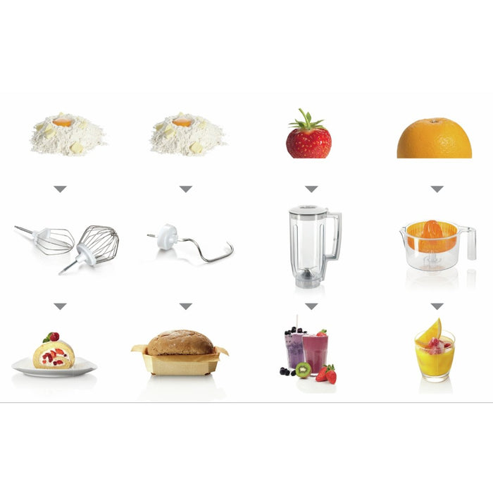 EAN 4242002904047 - Bosch MUM5 Start Line universal robot de cocina 800 W 3,9 L Naranja, Plata, Transparente, Blanco imagen 6
