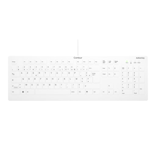 EAN 7061117806469 - Contour Design Active Key AK-C8112 teclado Médico USB AZERTY Francés Blanco imagen 1