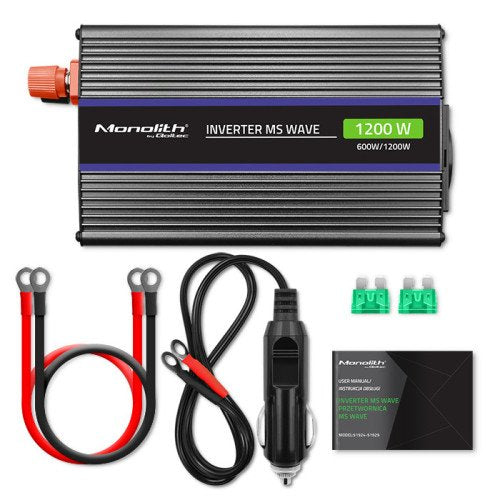 EAN 5901878519258 - Qoltec Monolith adaptador e inversor de corriente Auto/Interior 600 W Negro imagen 7