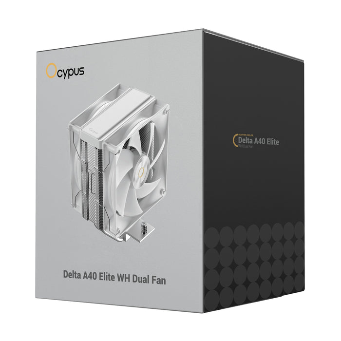 EAN 6977414882031 - Ocypus Delta A40 Elite Dual Fan Procesador Refrigerador de aire 12 cm Blanco 1 pieza(s) imagen 10