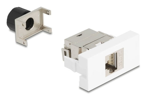 EAN 4043619909063 - DeLOCK 90906 toma de corriente RJ-45 Plata, Blanco imagen 1