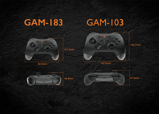 EAN 7333048063625 - Deltaco Gaming GAM-183 mando y volante Negro Bluetooth/USB Joystick/Palanca de control lateral + cuadrant imagen 2