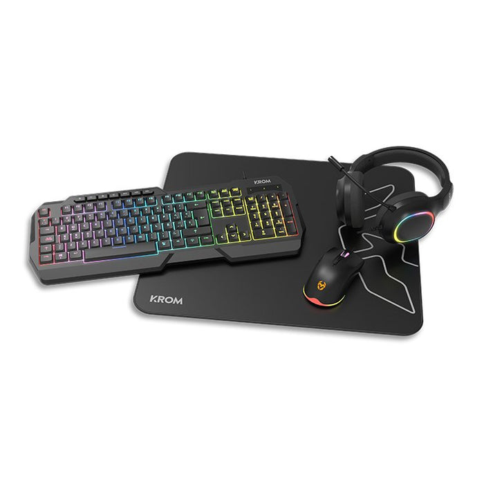 EAN 8436587976377 - Krom Kenta teclado Ratón incluido Juego USB QWERTY Inglés imagen 1