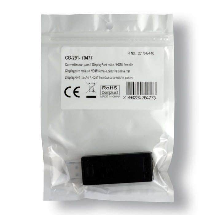 EAN 3700224704773 - MCL Adapteur DisplatPort / HDMI DisplayPort Negro imagen 3