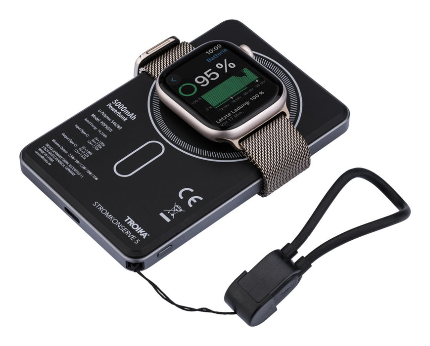 EAN 4024023167416 - TROIKA POP50 5000 mAh Cargador inalámbrico Gris, Negro imagen 4