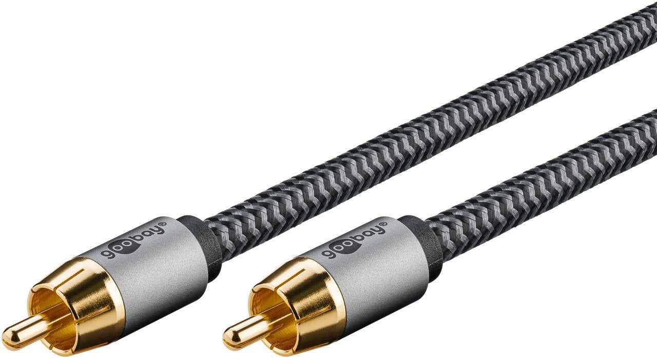 EAN 4040849652967 - Goobay 65296 cable de audio 2 m RCA Plata, Negro imagen 1