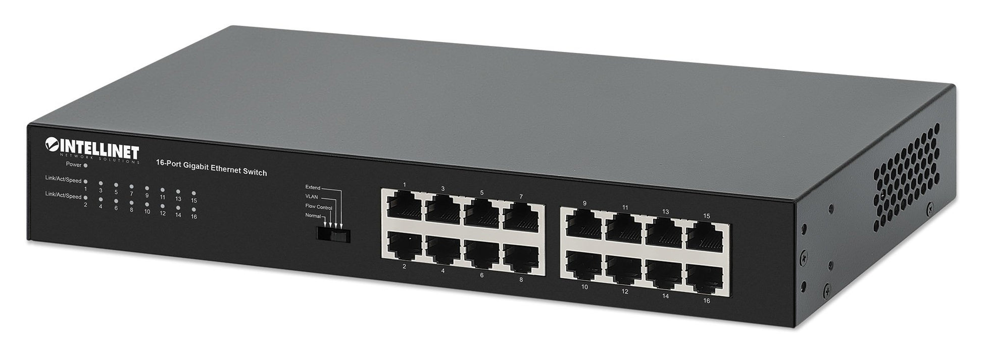 EAN 766623561815 - Intellinet 561815 switch Gigabit Ethernet (10/100/1000) Negro imagen 1