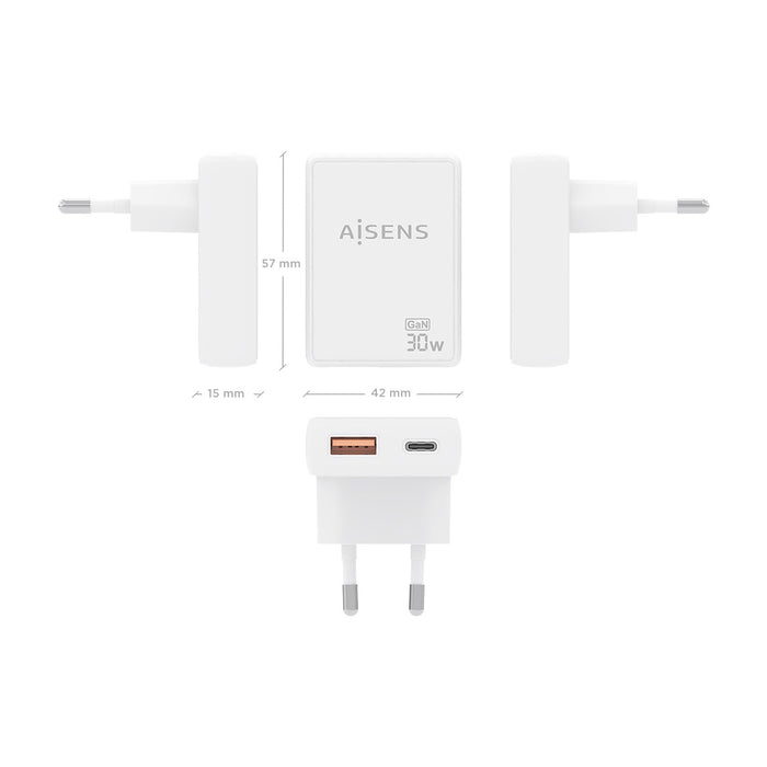 EAN 8435739904169 - AISENS ASCH-30W2P074-W cargador de dispositivo móvil imagen 4