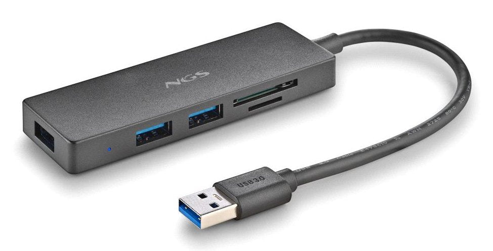 EAN 8435430626049 - NGS IHUB READER USB 3.2 Gen 1 (3.1 Gen 1) Type-A 5000 Mbit/s Negro imagen 4