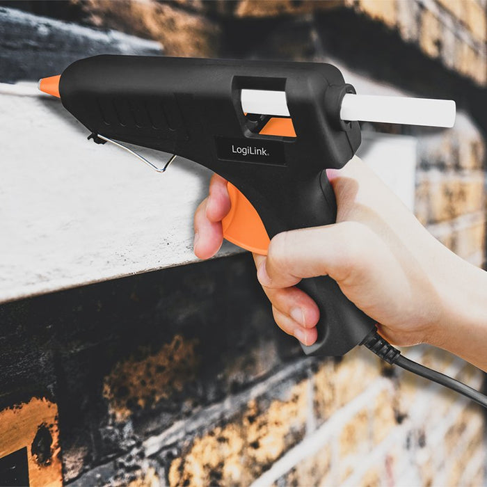 EAN 4052792060881 - LogiLink WZ0051 pistola y lápiz de silicona caliente Pistola de cola termofusible Negro, Naranja 20 W imagen 6